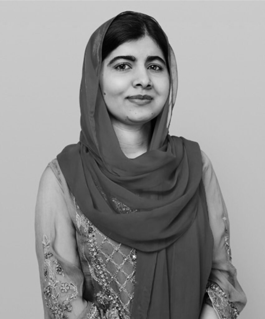 Retrato de Malala Yousafzai