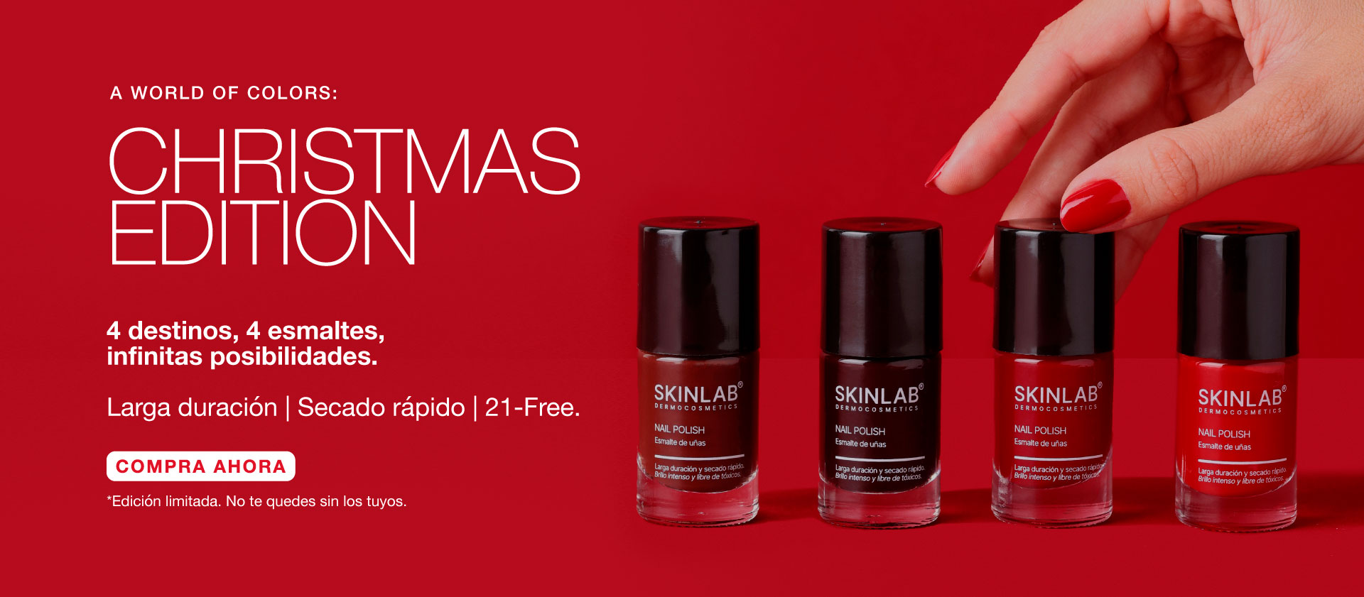 Slide esmaltes rojos